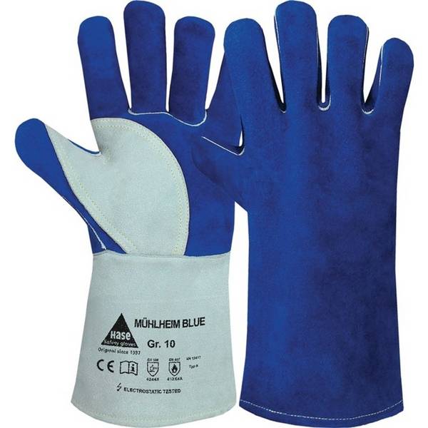 HASE Schweißerhandschuhe Mühlheim Blue Gr.12