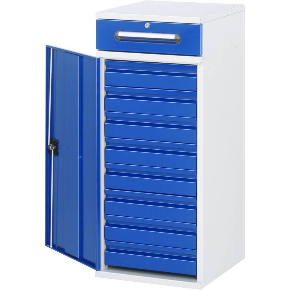 RAU Pultschrank, HxBxT 1.060 x 450 x 520 mm, Schubladen 8 x 80, 1 x 12-0