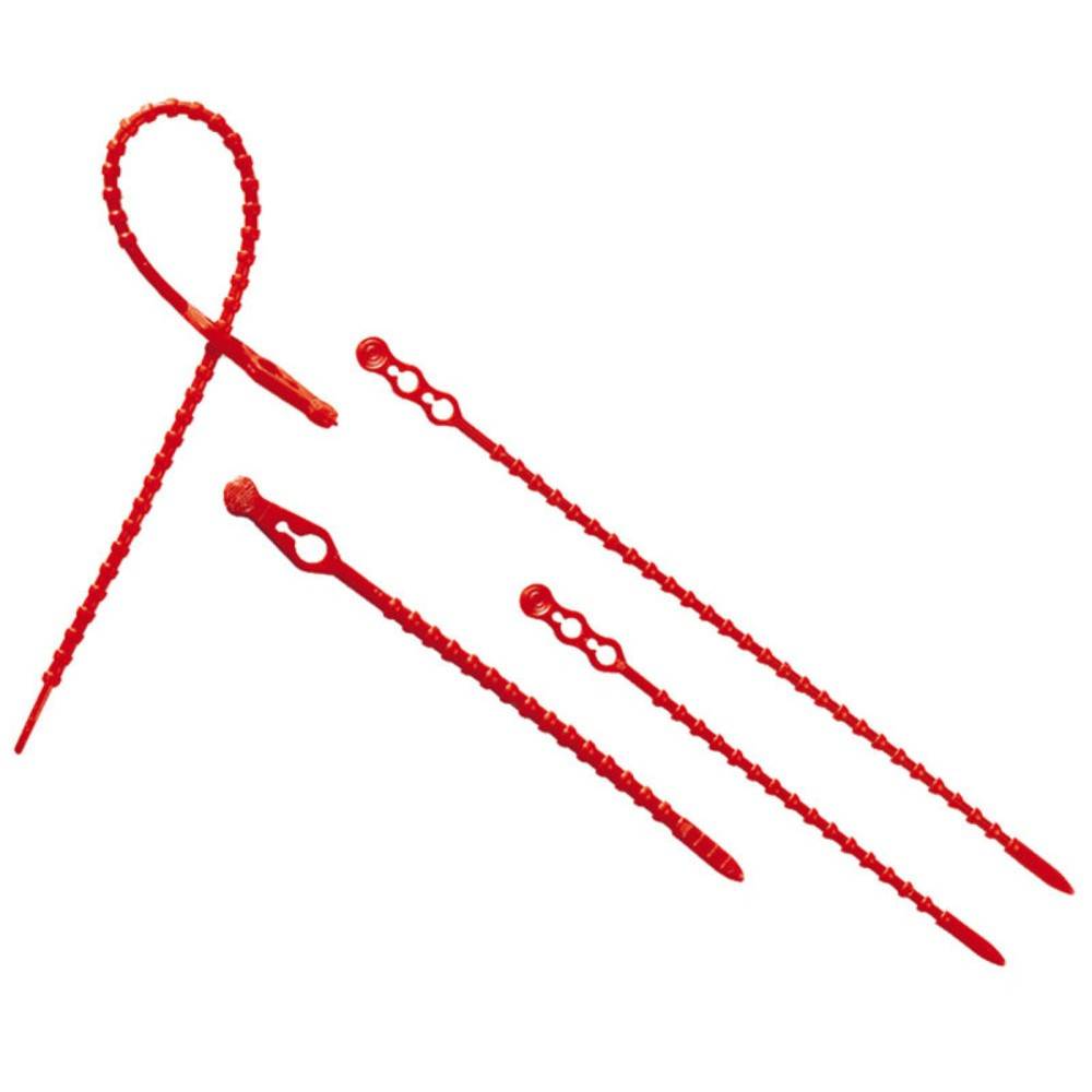 Blitzbinder, 24 cm lang - rot, aus Kunststoff-1