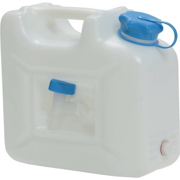 HÜNERSDORFF Wasserkanister 22l HD-PE stapelbar,m.Auslaufhahn H495xB350