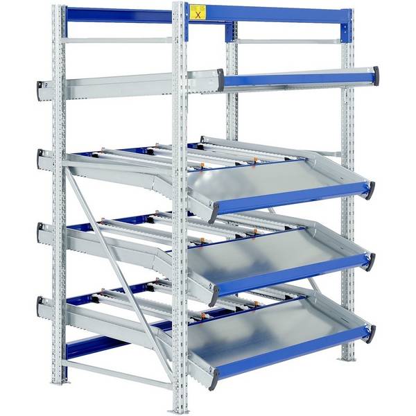 Bito Stückgut-Durchlaufregal-Komplettpaket, HxBxT 2.000 x 1.470 x 1.30