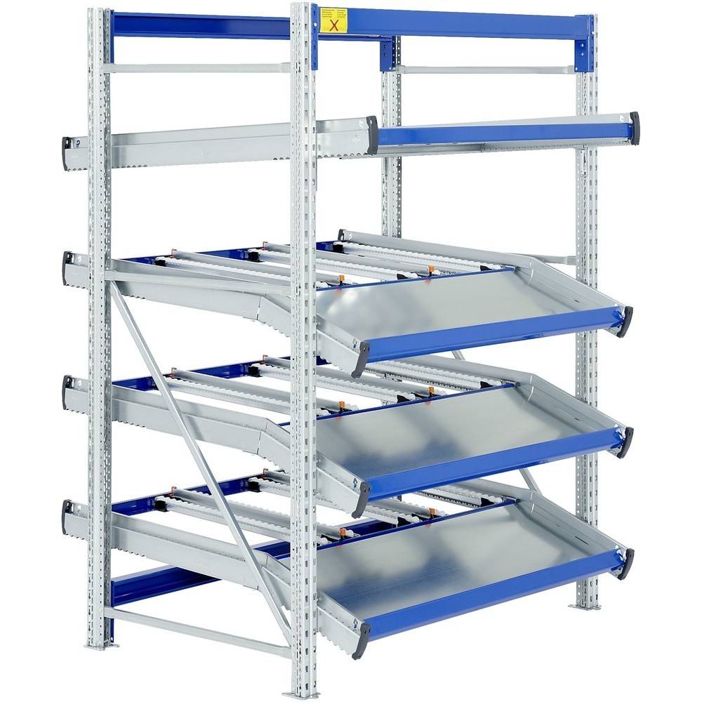 Bito Stückgut-Durchlaufregal-Komplettpaket, HxBxT 2.000 x 1.470 x 1.30-0