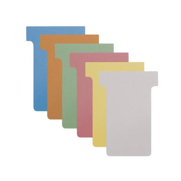 T-Card, unbedruckt, Medium, gelb, 100 Stk/VE