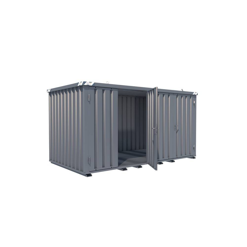 BOS® Gasflaschen-Container SGL, BxT 2.100 x 4.100 mm, Tür längsseitig-0