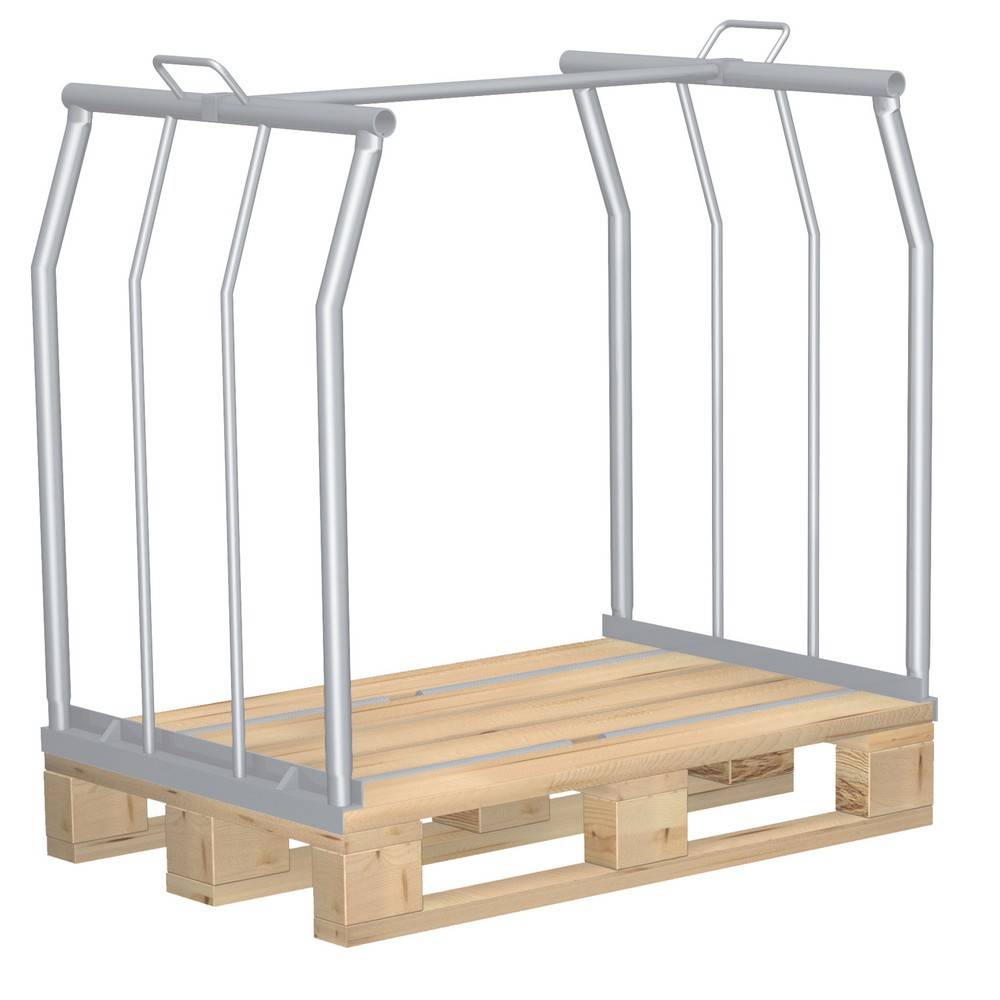 VARIOfit Palettenaufsatz Typ 66 aus verzinktem Stahl 1200x800mm Maße, 1200mm Höhe-0