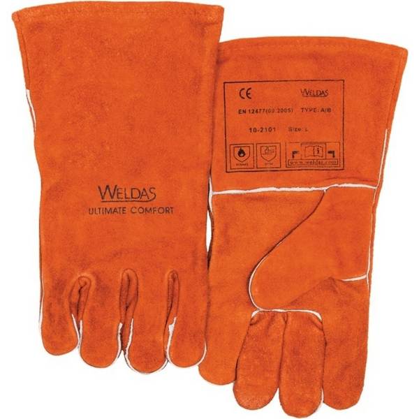 WELDAS Schweißerhandschuhe Gr.XL (9,5) rot