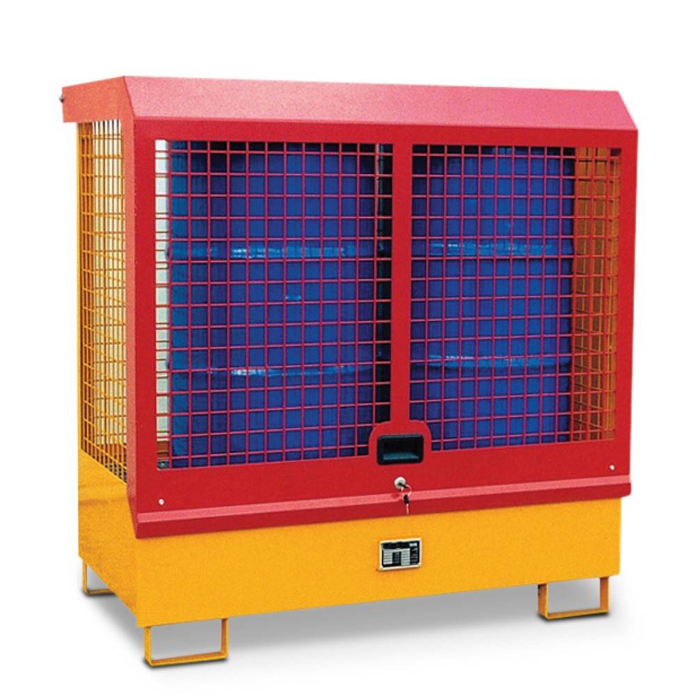 Bauer® Gefahrstoff-Depot für den Innenbereich, Haube und Wände aus Git-0