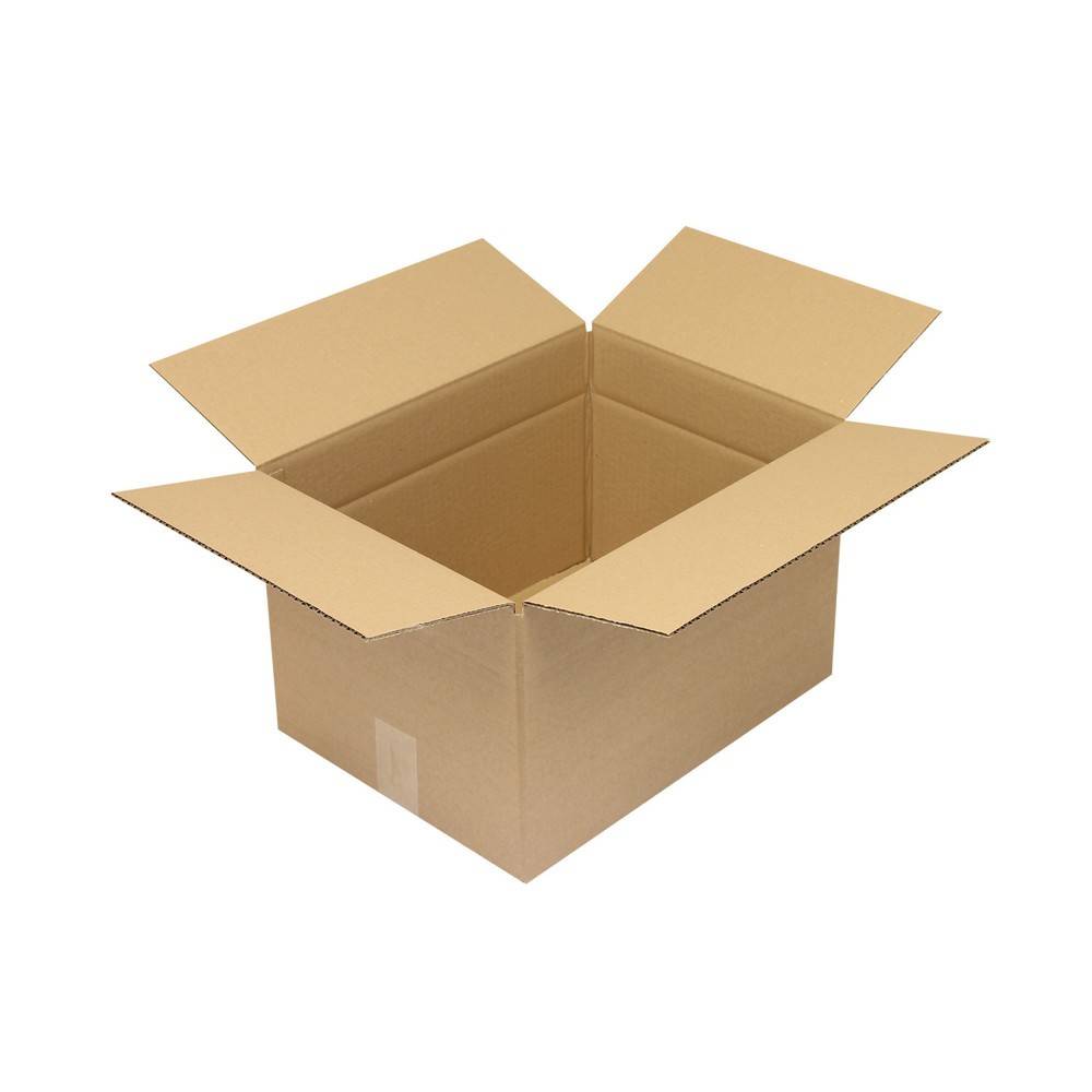 Faltkarton 1.30 Wellpappe L400xB300xH250mm einwellig braun-1