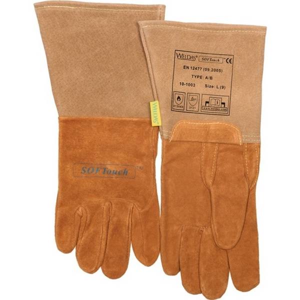 WELDAS Schweißerhandschuhe Gr.L (9) orange