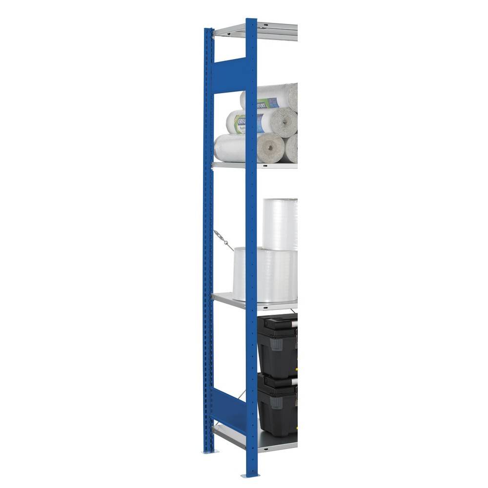 T-Profil-Rahmen MULTIplus für SCHULTE Fachbodenregal, enzianblau, vorm-2