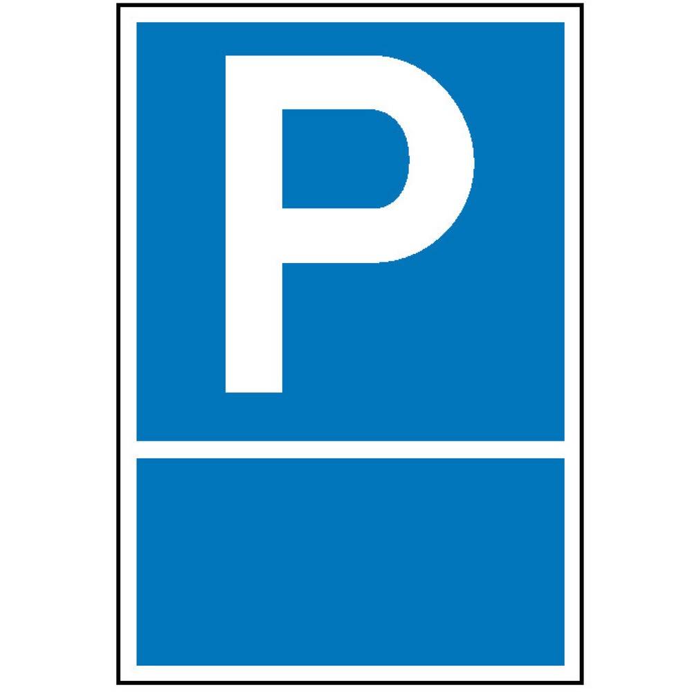 SafetyMarking® Parkplatzschild mit Text nach Wunsch, HxB 400 x 250 mm-0