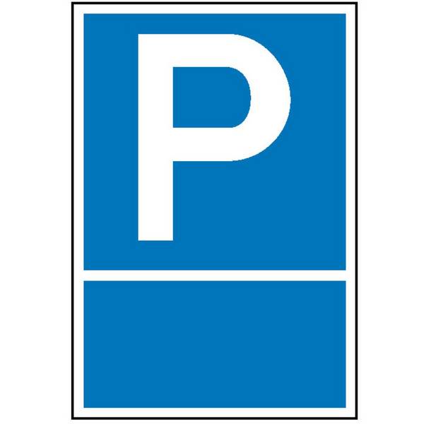 SafetyMarking® Parkplatzschild mit Text nach Wunsch, HxB 400 x 250 mm