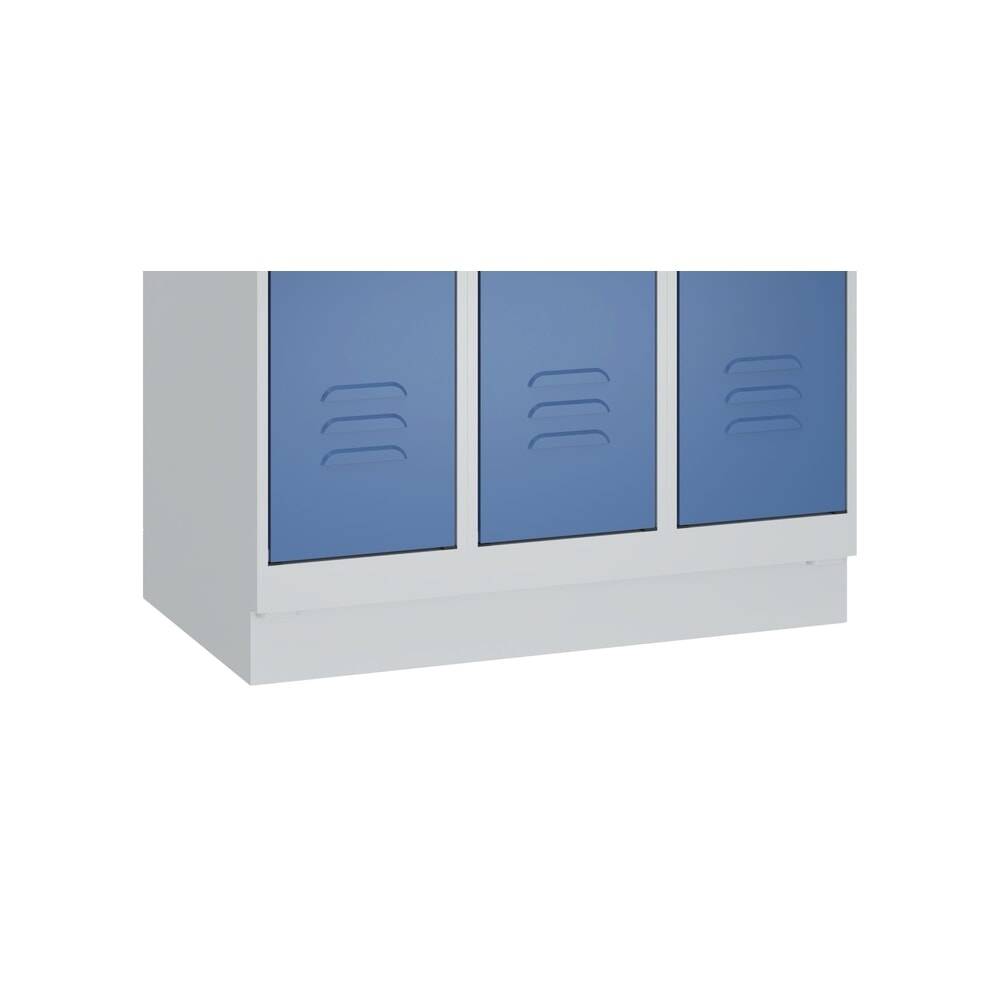 C+P Spind Classic PLUS, Sockel, 1 Abteil, 1950x400x500mm, 7035/5012-1