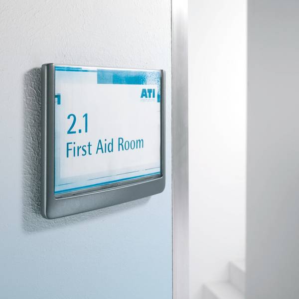 DURABLE Türschild Click Sign, HxB 148,5 x 149 mm, graphit