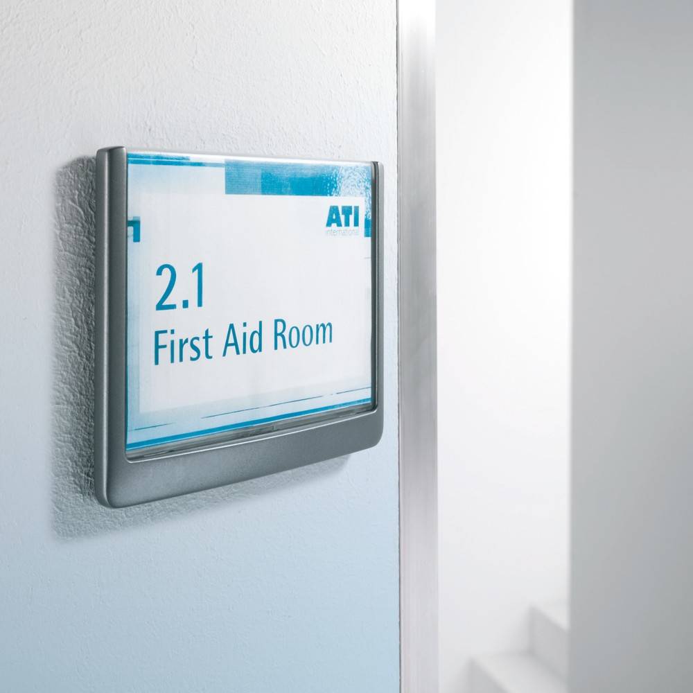 DURABLE Türschild Click Sign, HxB 148,5 x 149 mm, graphit-0