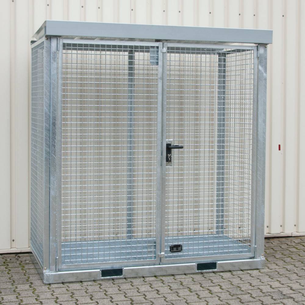 Bauer® Gasflaschen-Container, mit Staplertaschen, max. 32 Gasflaschen-0