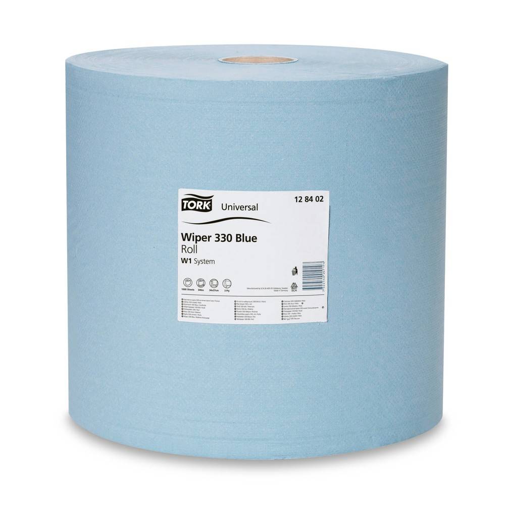 TORK® Wischtücher Standard, HxB 340 x 370 mm, 1 Rolle, blau-0