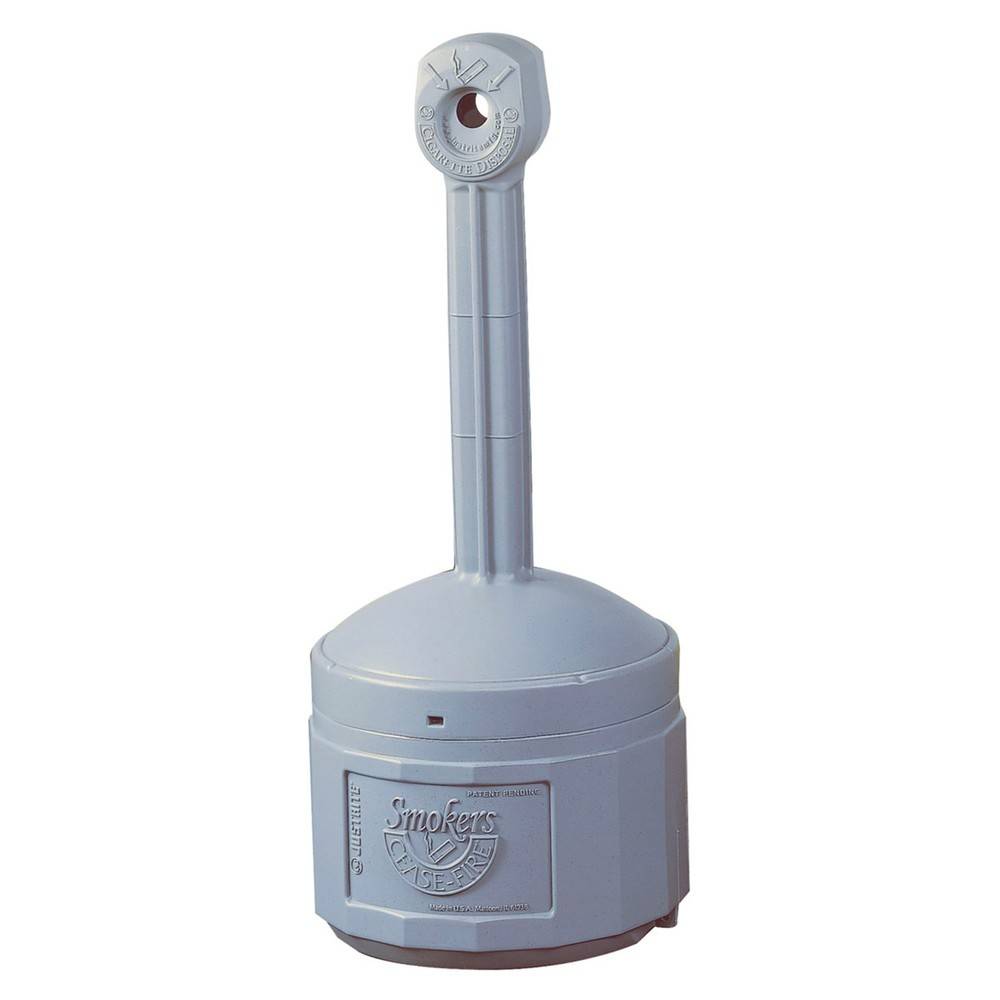 Justrite® Sicherheits-Standascher, selbstlöschend, 15 Liter, grau-0