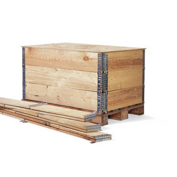 Holzaufsatzrahmen für Europaletten, LxBxH 1.200 x 800 x 200 mm