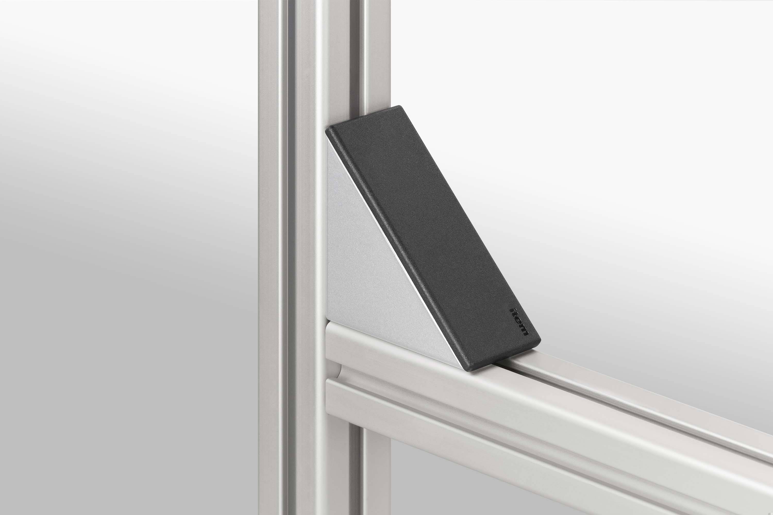 item Winkel-Abdeckkappe 8 80x80, schwarz, Liefereinheit: 1 Stück-1