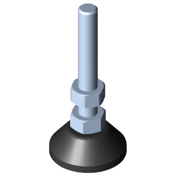 item Stellfuß D20, M5x45, schwarz, Liefereinheit: 1 Stück