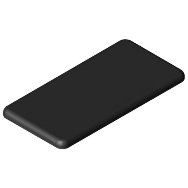 item Abdeckkappe 8 80x40, schwarz, Liefereinheit: 1 Stück