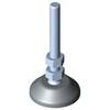 item Stellfuß D40, M8x80, grau ähnlich RAL 7042, Liefereinheit: 1 Stück