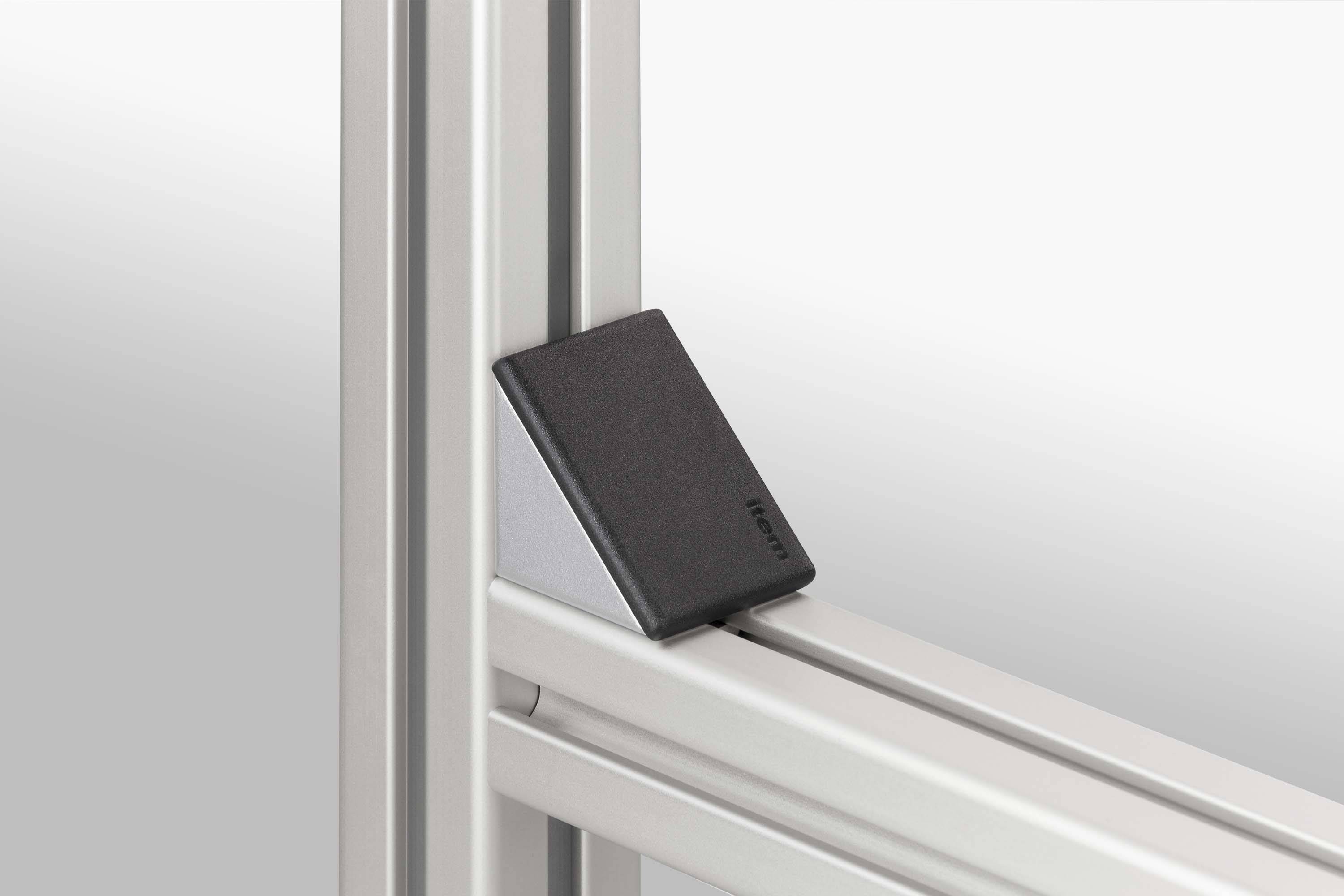 item Winkel-Abdeckkappe 8 40x40, schwarz, Liefereinheit: 1 Stück-1