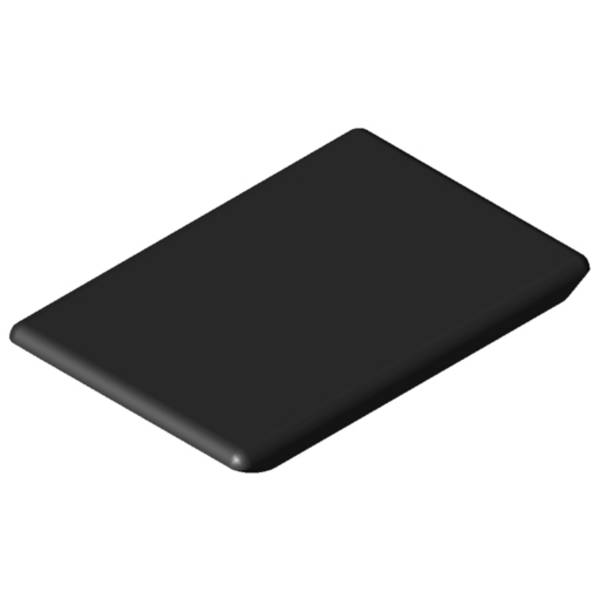 item Automatik-Winkel-Abdeckkappe 8 40x40, schwarz ähnlich RAL 9005, Liefereinheit: 1 Stück