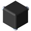 item Verbindungssatz 5 20x20x20, schwarz, Liefereinheit: 1 Satz