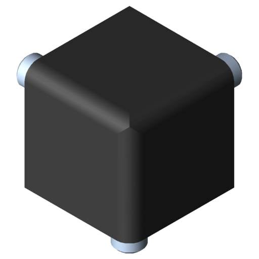 item Verbindungssatz 5 20x20x20, schwarz, Liefereinheit: 1 Satz
