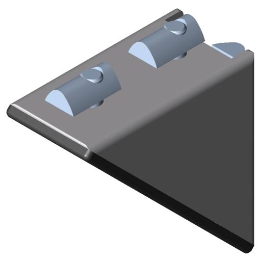 item Winkelsatz 8 80x80 mit schwarzer Abdeckkappe, Liefereinheit: 1 Satz-0