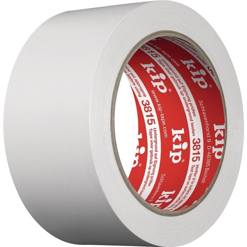 KIP PVC Schutzband 3815, Länge 33 m Breite 50 mm, weiß, Rolle-0