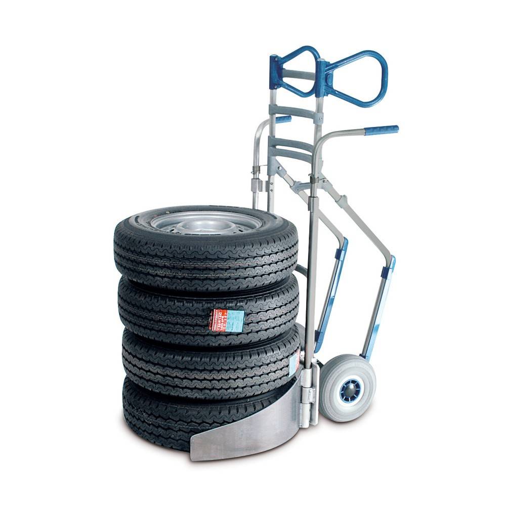 EXPRESSO Reifenkarre aus Aluminium, Tragkraft 200 kg, für 4 Reifen-0