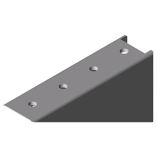 item Winkel 8 160x80 Zn, weißaluminium ähnlich RAL 9006, Liefereinheit: 1 Stück-0