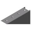 item Winkel 8 160x80 Zn, weißaluminium ähnlich RAL 9006, Liefereinheit: 1 Stück