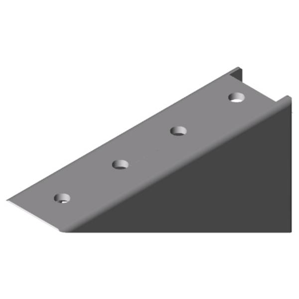 item Winkel 8 160x80 Zn, weißaluminium ähnlich RAL 9006, Liefereinheit: 1 Stück