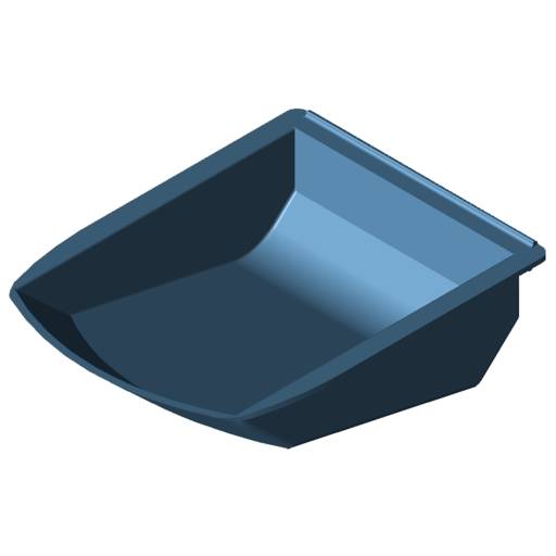 item Greifschale 8 105x130, blau ähnlich RAL 5017, Liefereinheit: 1 Stück-0