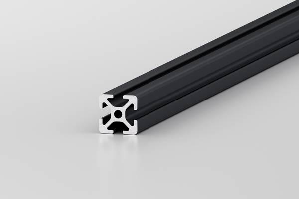 item Profil 5 20x20, schwarz, Liefereinheit: 1 Stück à 3000 mm