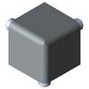 item Verbindungssatz 5 20x20x20, grau ähnlich RAL 7042, Liefereinheit: 1 Satz
