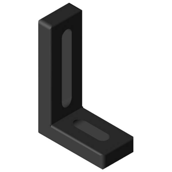 item Winkel 60x40x20 Zn, schwarz, Liefereinheit: 1 Stück