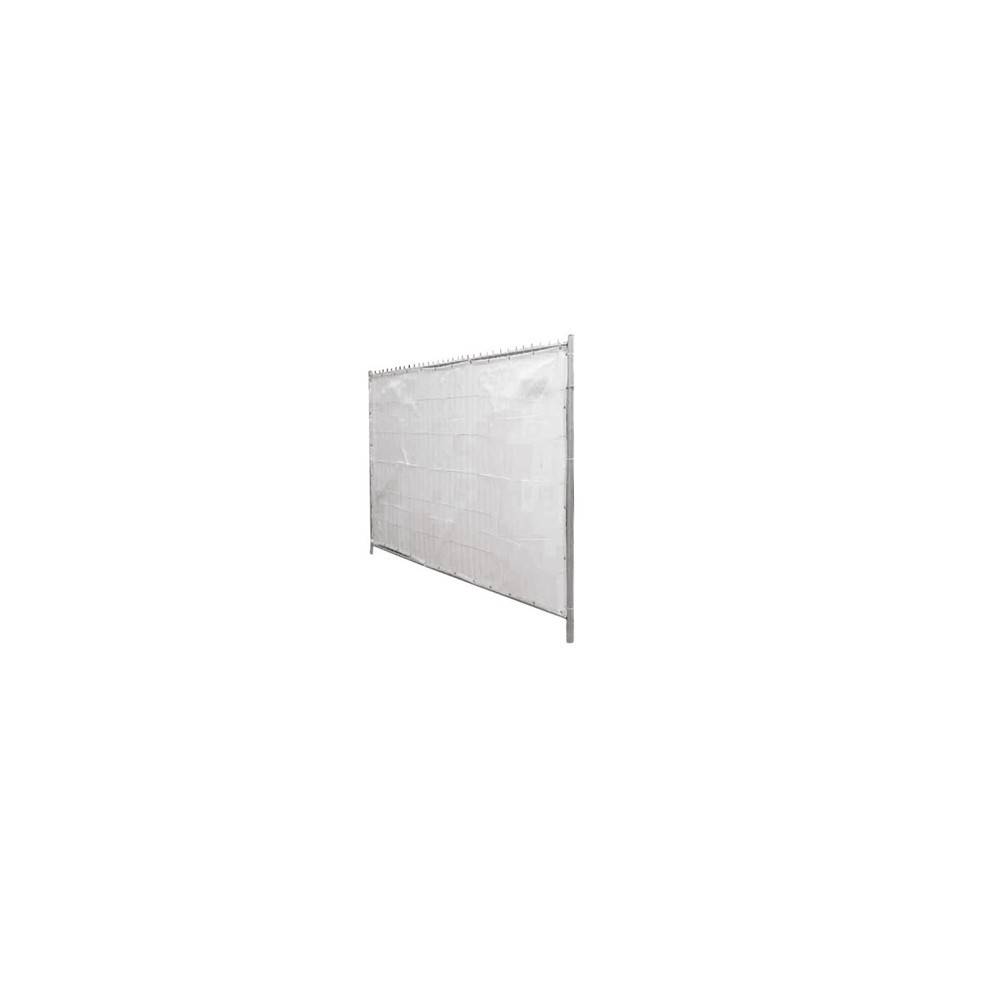 Schake Bauzaun-Sichtschutzplane auf Rolle, 20 m, weiß 355173-YY-0