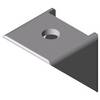 item Winkel 5 20x20 Zn, weißaluminium ähnlich RAL 9006, Liefereinheit: 1 Stück
