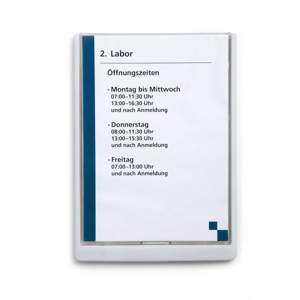 DURABLE Türschild Click Sign, HxB 297 x 210 mm, weiß-0