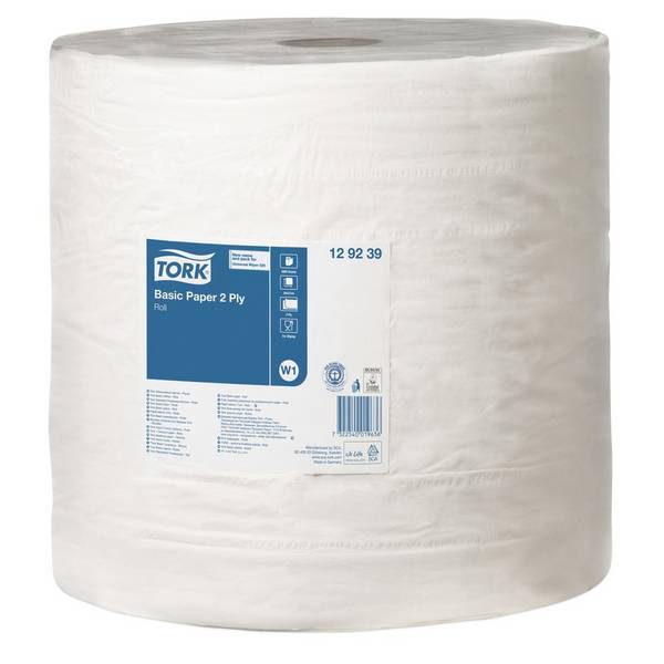 TORK® Wischtücher Standard, HxB 340 x 370 mm, 1 Rolle, weiß