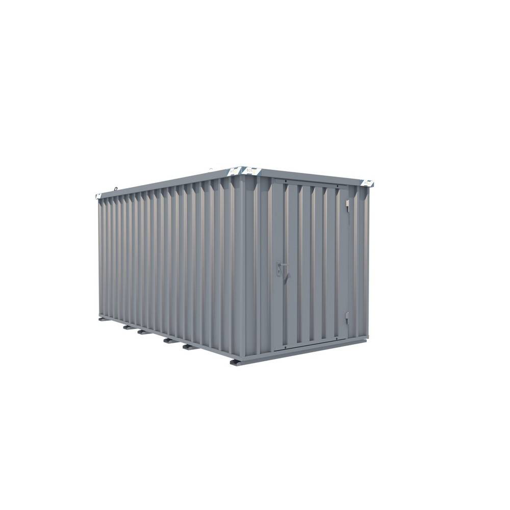 BOS® Schnellbaucontainer, HxBxT 2.100 x 2.100 x 4.100 mm, Tür stirnsei-0