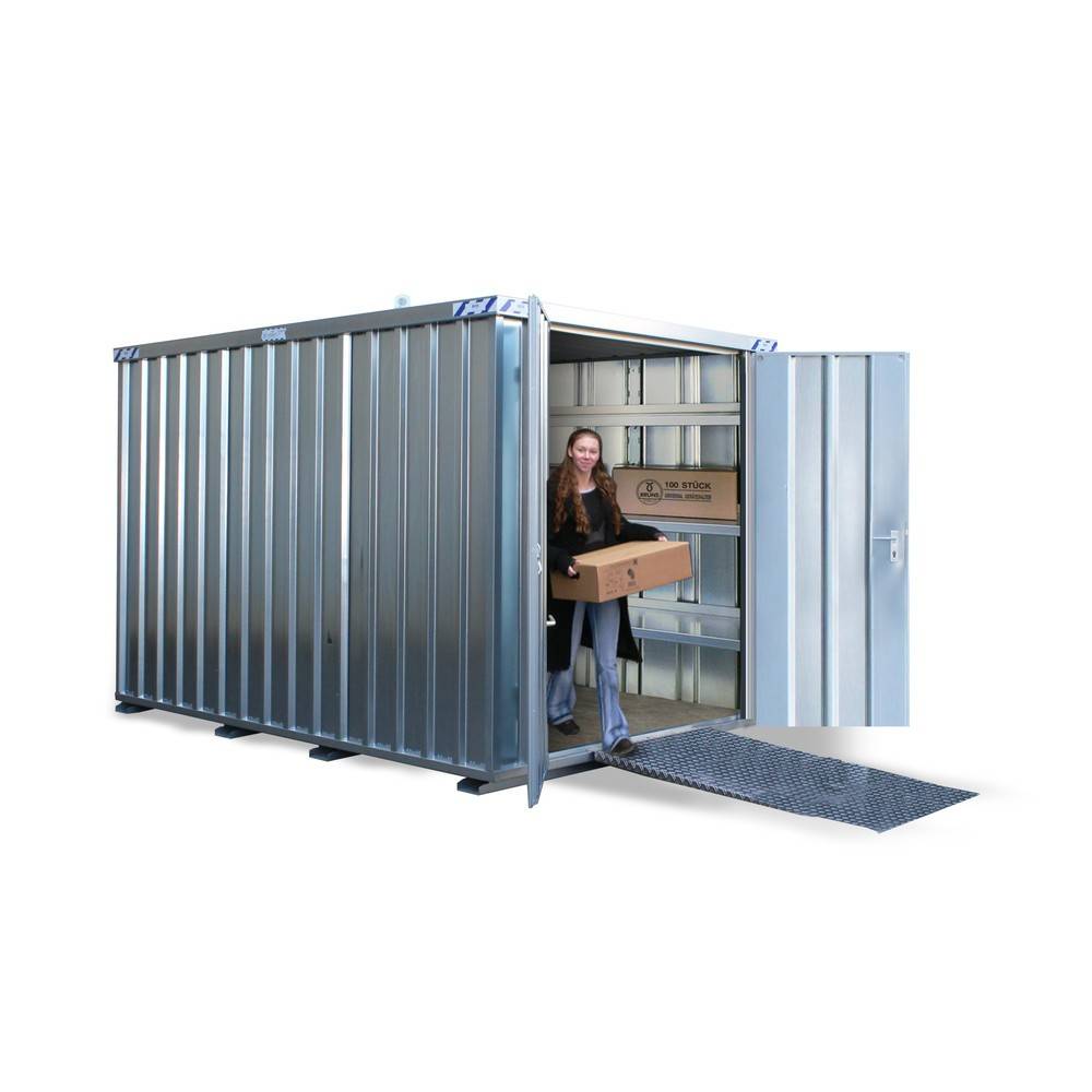 BOS® Materialcontainer, verzinkt, HxBxT 2.445 x 2.300 x 3.100 mm-0