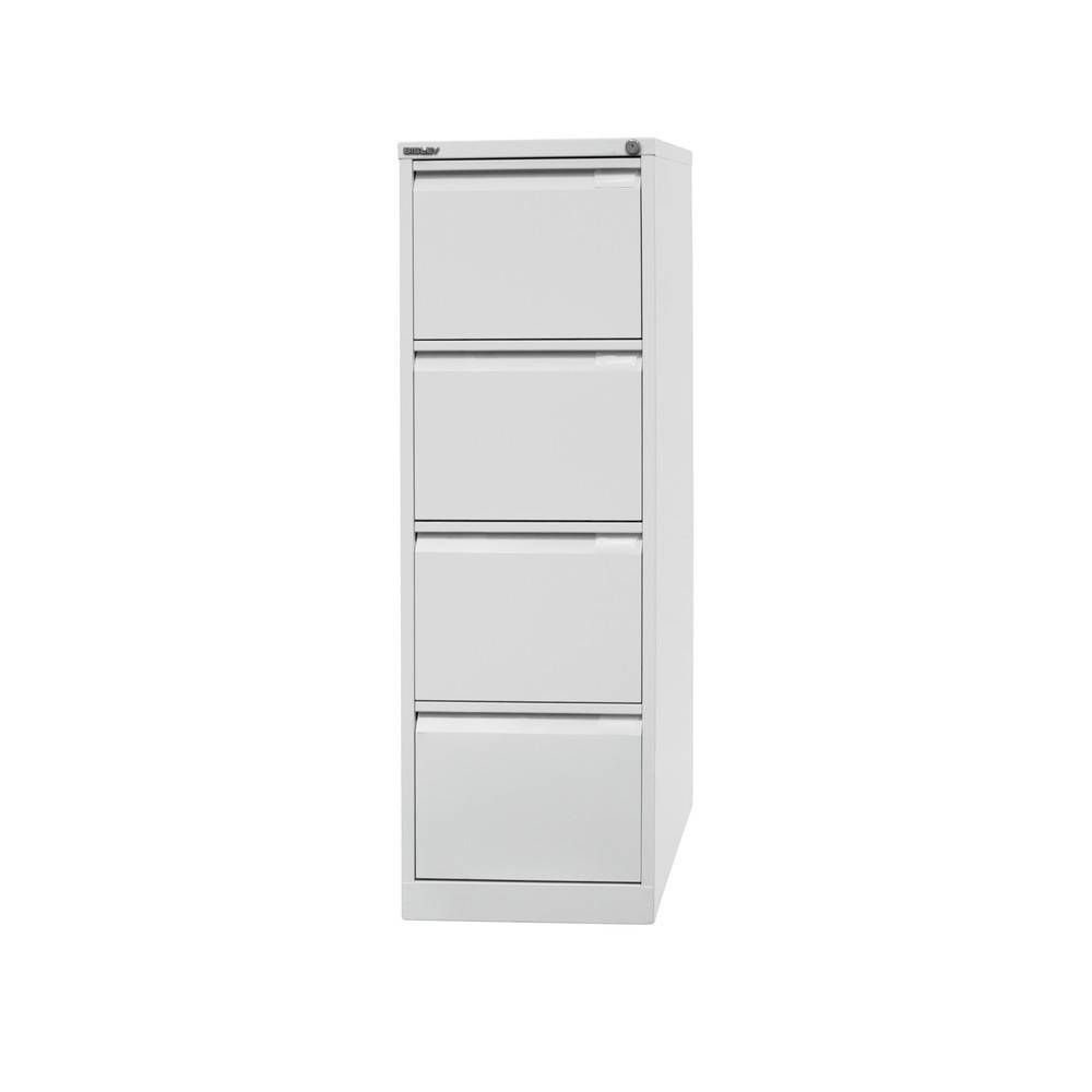 BISLEY Hängeregistraturschank, 1-bahnig, 4 Schubladen, grau-0