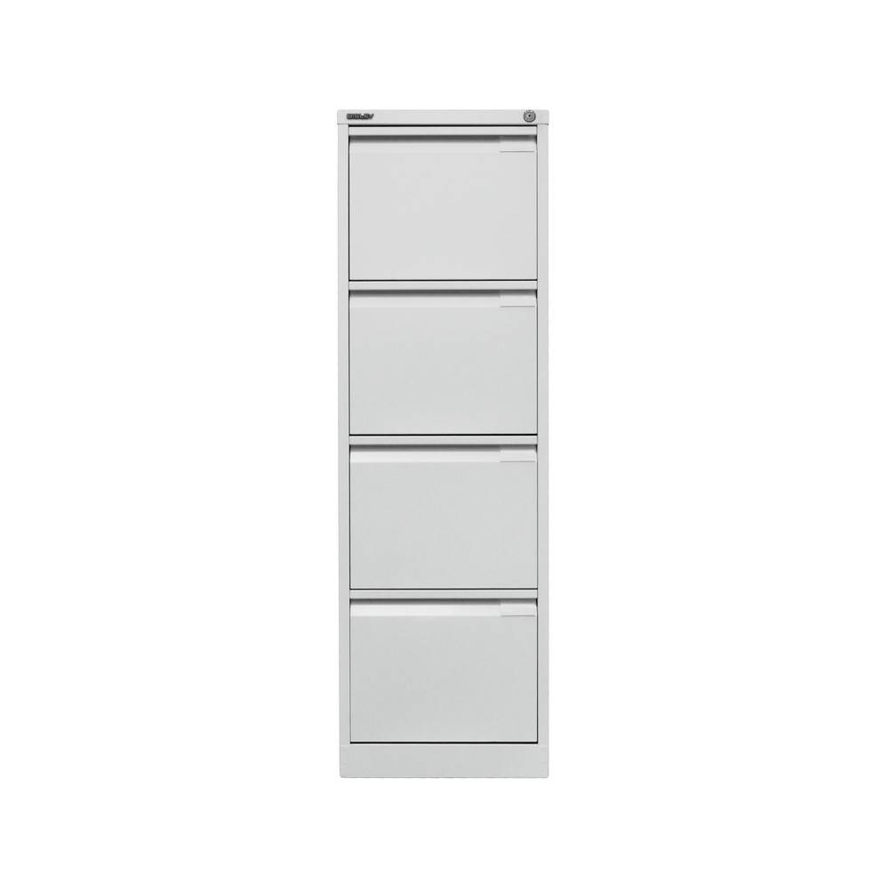 BISLEY Hängeregistraturschank, 1-bahnig, 4 Schubladen, grau-4