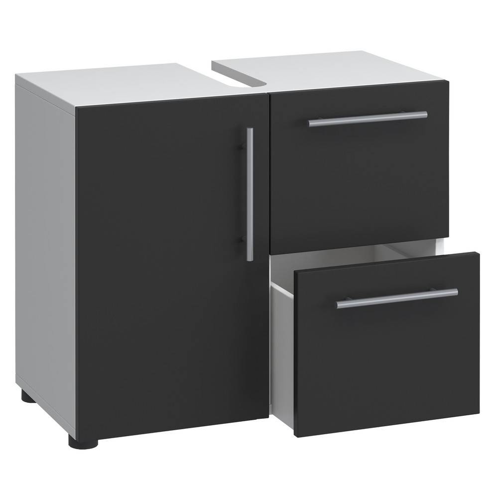 VCM Waschbeckenunterschrank Flandu, schwarz-0